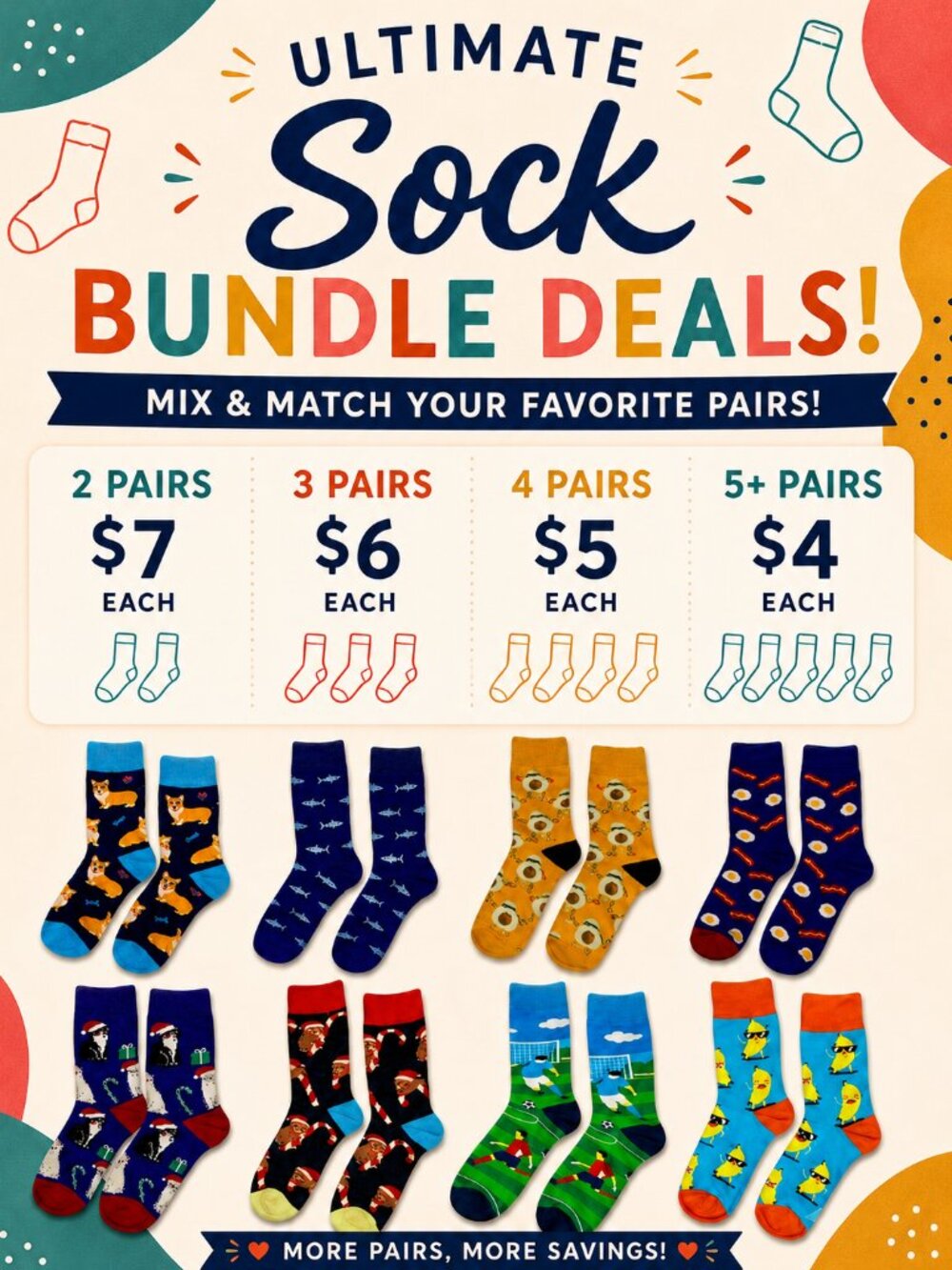 Sock It to Me – Sock Bundle Deals! Happy Feet, Happier Wallet!